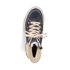 Best Rieker Damskie Sznurowane Buty W Kolorze Morskiego Blekitu