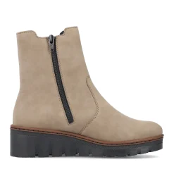 Fashion Rieker Damskie Sznurowane Buty W Kolorze Lupkowo-Niebieskim