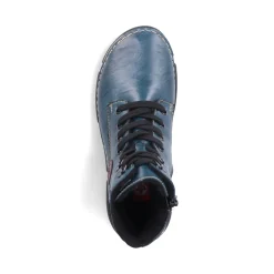 Fashion Rieker Damskie Sznurowane Buty W Kolorze Niebiesko-Niebieskim