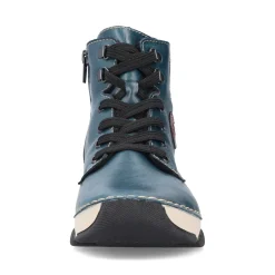 Fashion Rieker Damskie Sznurowane Buty W Kolorze Niebiesko-Niebieskim