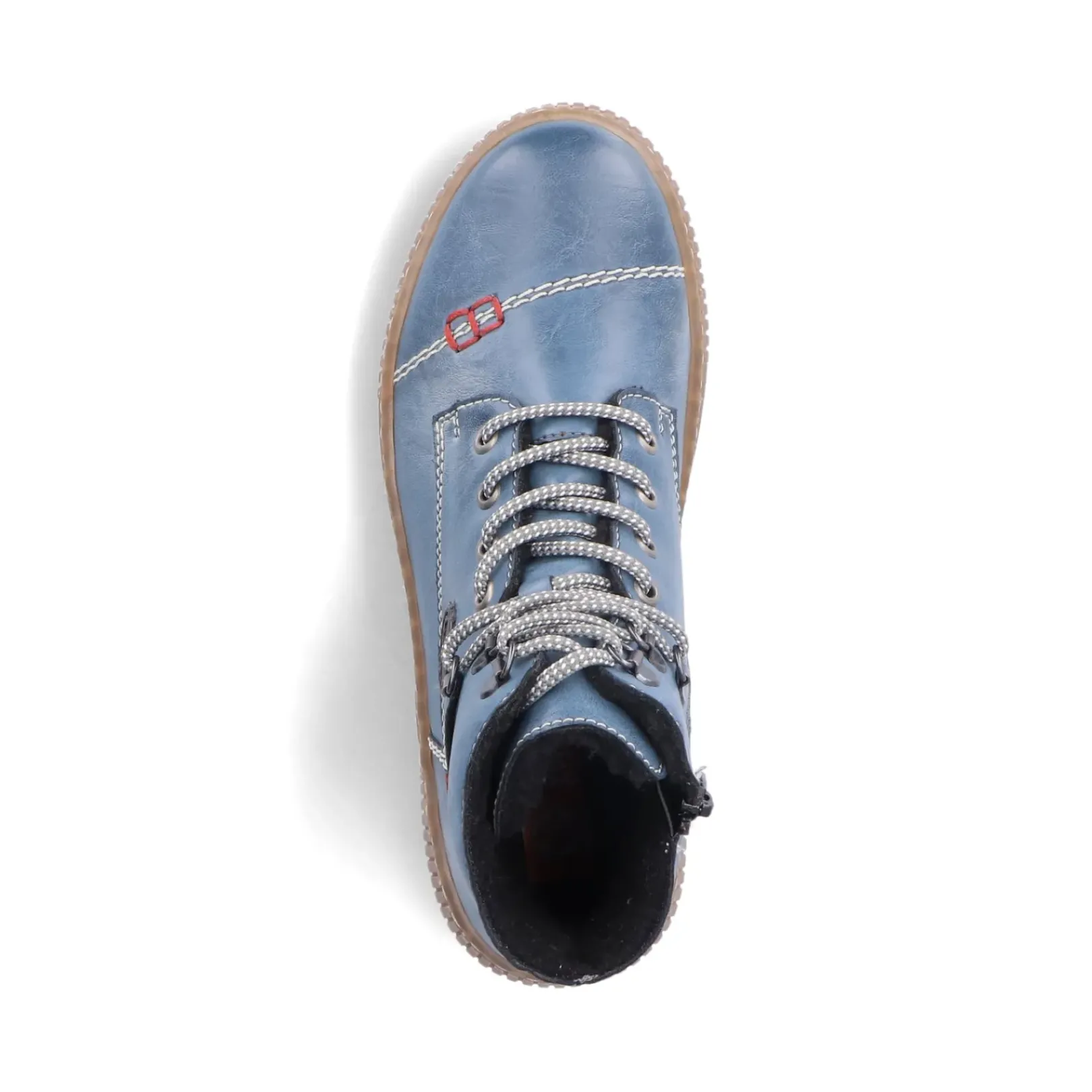 Clearance Rieker Damskie Sznurowane Buty W Kolorze Blekitnym