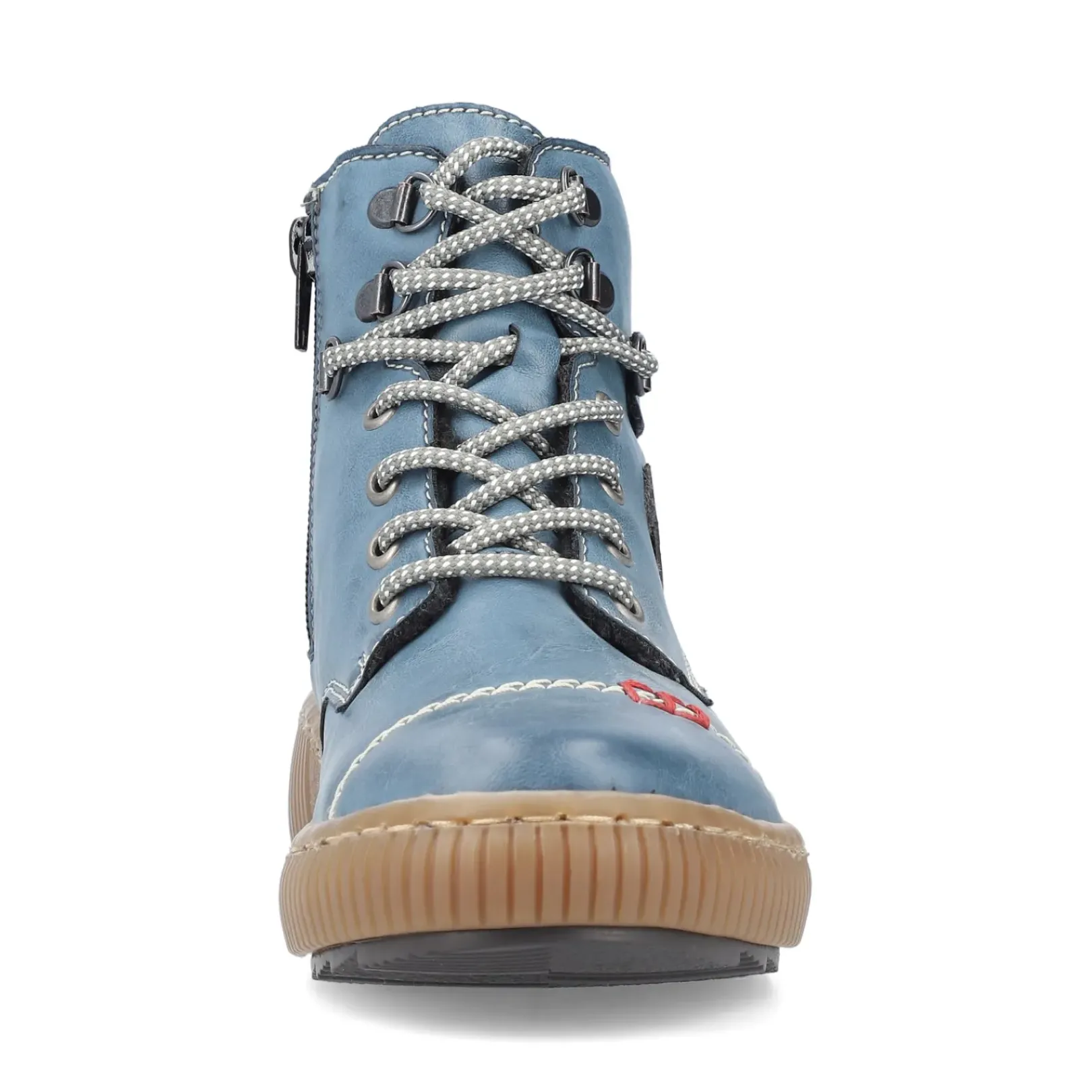 Clearance Rieker Damskie Sznurowane Buty W Kolorze Blekitnym