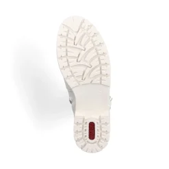 Clearance Rieker Damskie Sznurowane Buty W Kolorze Czystej Bieli