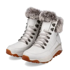 Discount Rieker Damskie Sznurowane Buty Frost White