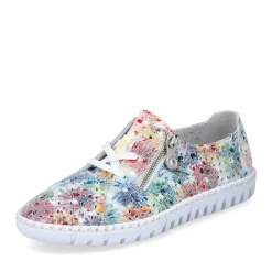 Online Rieker Damskie Sznurowane Buty W Kwiaty