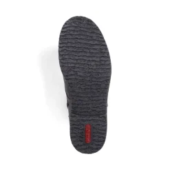 New Rieker Damskie Sznurowane Buty W Kolorze Platynowo-Szarym