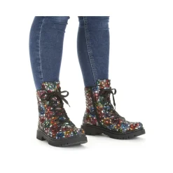 Outlet Rieker Damskie Sznurowane Buty Multi
