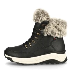 New Rieker Damskie Sznurowane Buty Urban Black