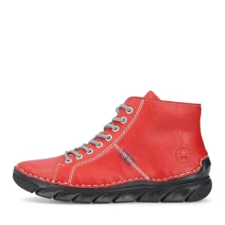 Best Rieker Damskie Sznurowane Buty W Kolorze Ognistoczerwonym