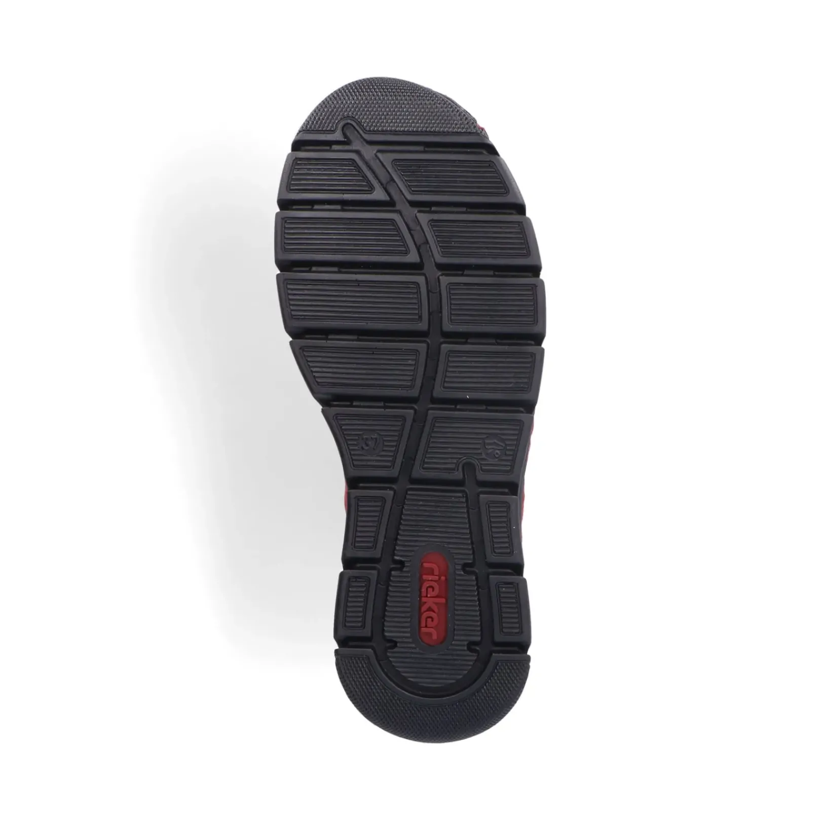 Best Rieker Damskie Sznurowane Buty W Kolorze Ognistoczerwonym