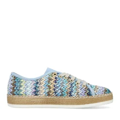 New Rieker Damskie Sznurowane Buty W Kolorze Blekitnego Nieba