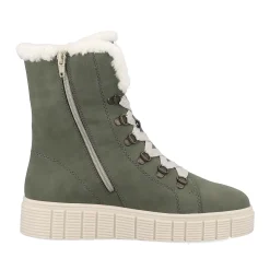 Fashion Rieker Damskie Sznurowane Buty Khaki Snow