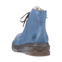 Outlet Rieker Damskie Sznurowane Buty W Kolorze Blekitnym