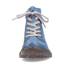Outlet Rieker Damskie Sznurowane Buty W Kolorze Blekitnym
