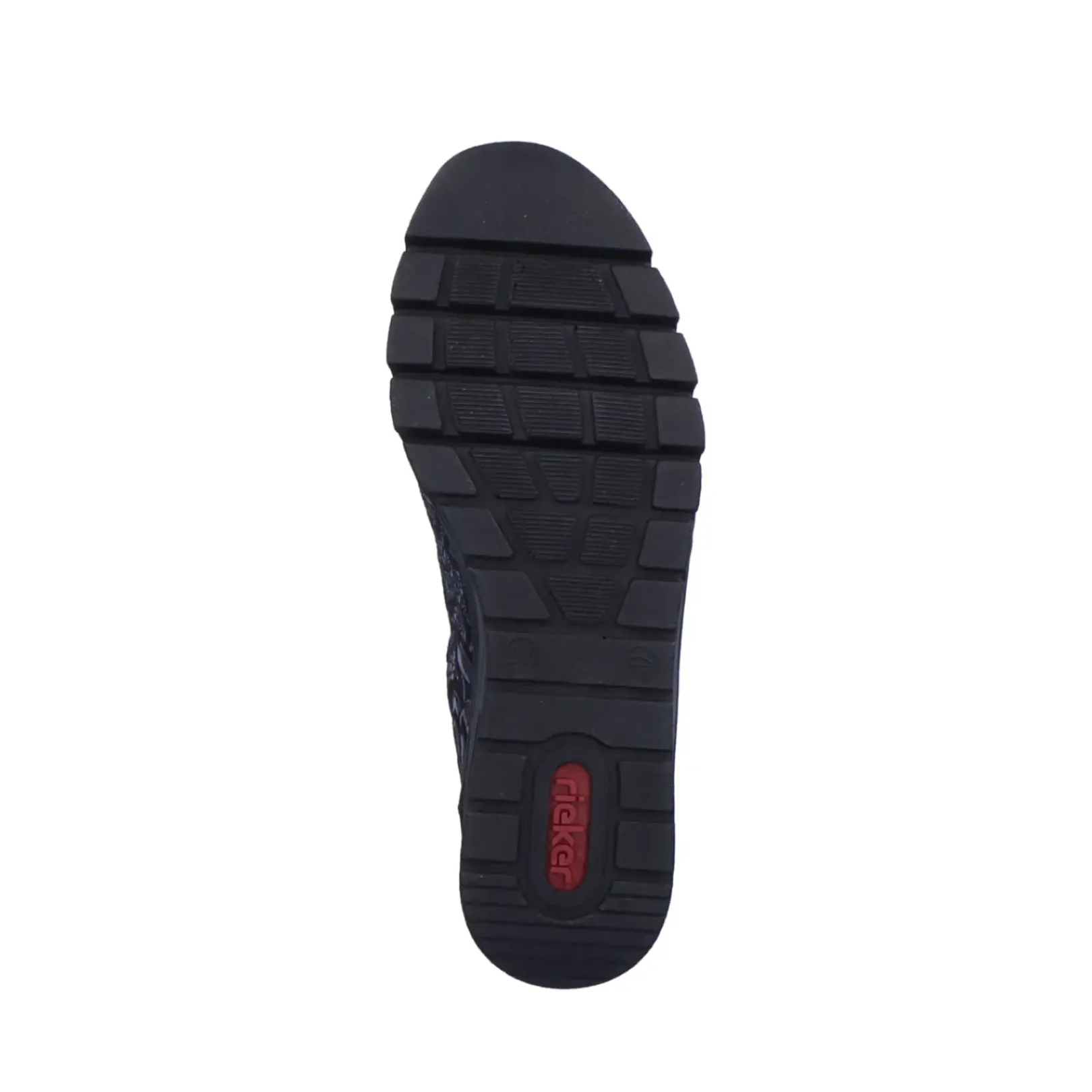 Outlet Rieker Damskie Sznurowane Buty W Kolorze Czarnym, Metalicznym