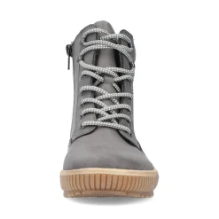 Best Rieker Damskie Sznurowane Buty W Kolorze Ksiezycowej Szarosci