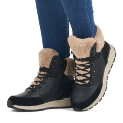 Sale Rieker Damskie Sznurowane Buty Midnight-Black Stone-Grey