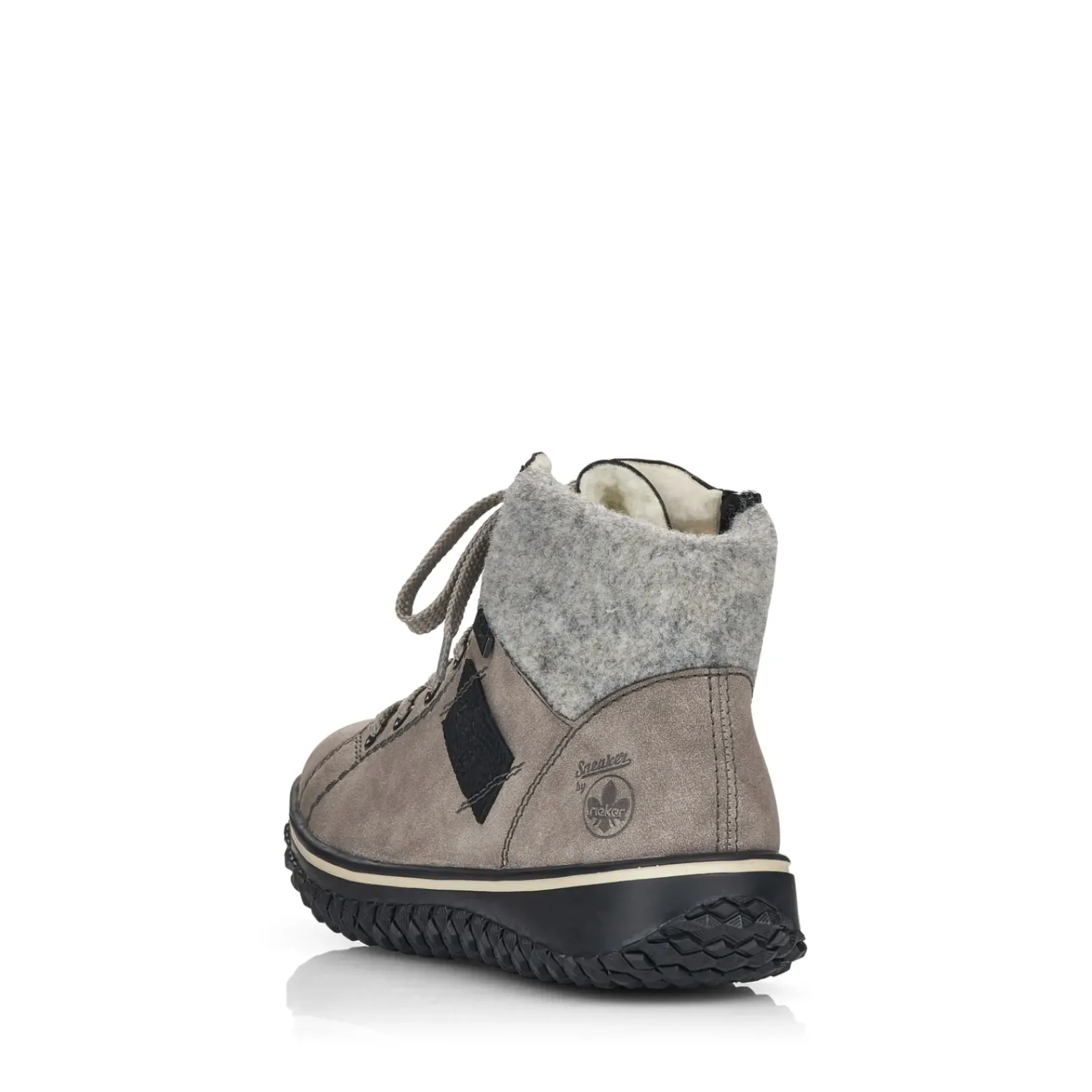 Sale Rieker Damskie Sznurowane Buty W Kolorze Platynowo-Szarym
