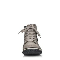 Sale Rieker Damskie Sznurowane Buty W Kolorze Platynowo-Szarym