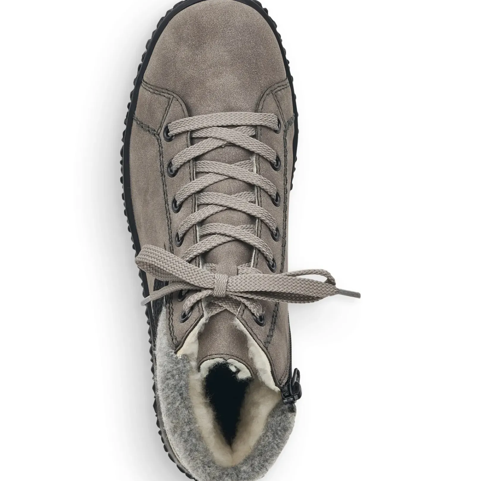 Sale Rieker Damskie Sznurowane Buty W Kolorze Platynowo-Szarym