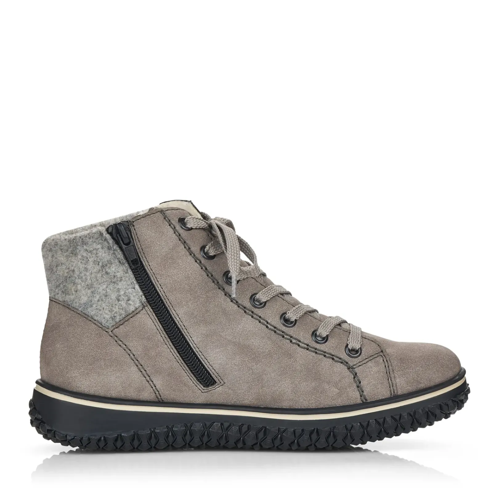 Sale Rieker Damskie Sznurowane Buty W Kolorze Platynowo-Szarym