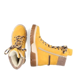 Discount Rieker Damskie Sznurowane Buty W Kolorze Slonecznikowo-Zoltym