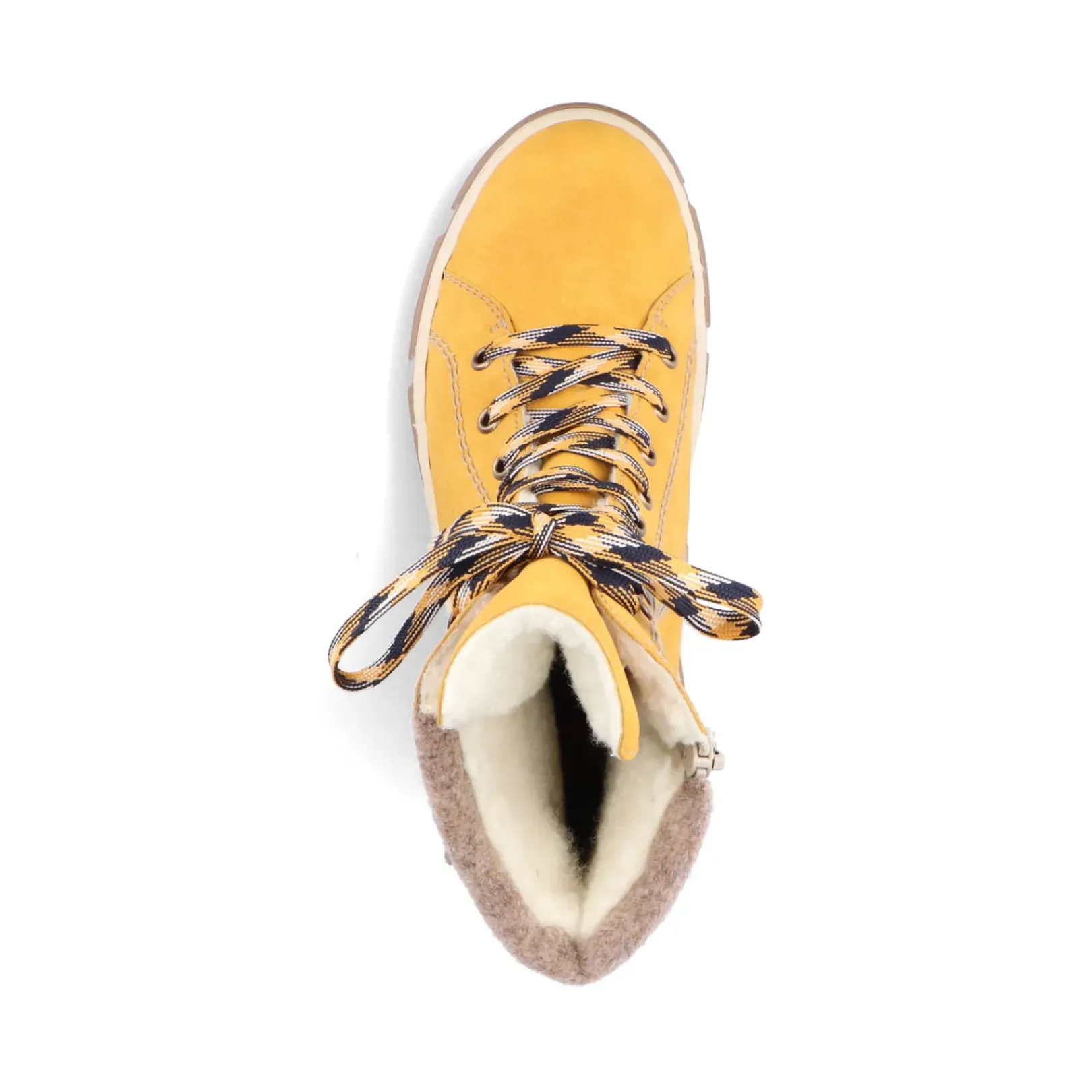 Discount Rieker Damskie Sznurowane Buty W Kolorze Slonecznikowo-Zoltym