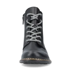Clearance Rieker Damskie Sznurowane Buty , Asfaltowe, Czarne