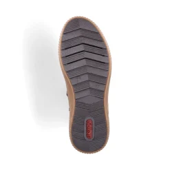 New Rieker Damskie Sznurowane Buty W Kolorze Niebiesko-Szarym