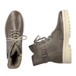 Best Rieker Damskie Sznurowane Buty W Kolorze Asfaltowo-Szarym