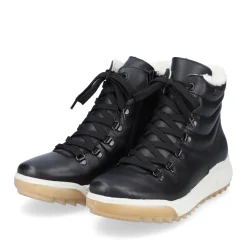 Hot Rieker Damskie Sznurowane Buty W Kolorze Ciemnej Czerni