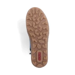 Best Rieker Damskie Sznurowane Buty W Kolorze Blekitnym