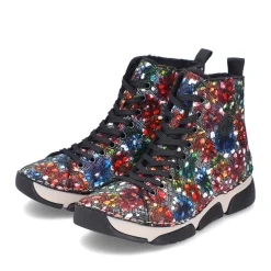Fashion Rieker Damskie Sznurowane Buty Multi
