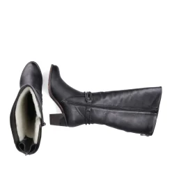 New Rieker Damskie Sznurowane Buty , Asfaltowe, Czarne