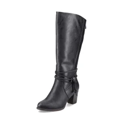 New Rieker Damskie Sznurowane Buty , Asfaltowe, Czarne