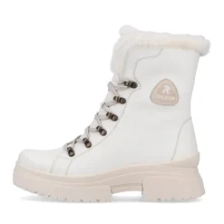 Outlet Rieker Damskie Sznurowane Buty Frost White