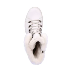 Outlet Rieker Damskie Sznurowane Buty Frost White