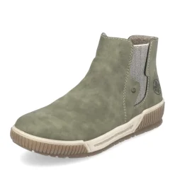 New Rieker Damskie Sztyblety W Kolorze Khaki