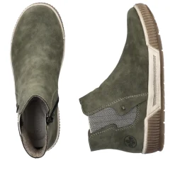 New Rieker Damskie Sztyblety W Kolorze Khaki