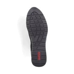 Outlet Rieker Damskie Tenisowki , Niskie, W Kolorze Glebokiej Czerni