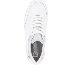Discount Rieker Damskie Tenisowki Low Quartz-Bialo-Jasnoszare