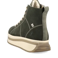 Best Rieker Damskie Tenisowki Wysokie W Kolorze Khaki