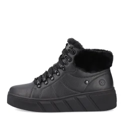 Clearance Rieker Damskie Tenisowki , Wysokie, W Kolorze Glebokiej Czerni
