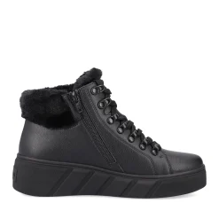 Clearance Rieker Damskie Tenisowki , Wysokie, W Kolorze Glebokiej Czerni