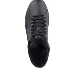 Clearance Rieker Damskie Tenisowki , Wysokie, W Kolorze Glebokiej Czerni