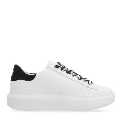 Outlet Rieker Damskie Tenisowki Niskie Crystal-White Deep-Black