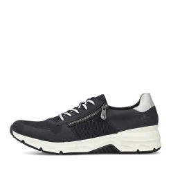 Sale Rieker Damskie Tenisowki Low Steel Blue