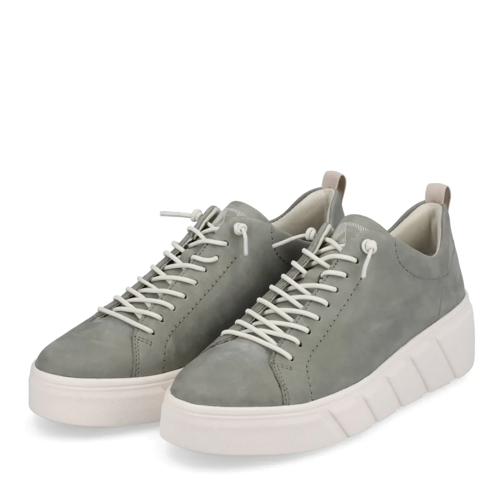 Hot Rieker Damskie Tenisowki Niskie W Kolorze Khaki W Kolorze Zielonym