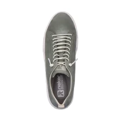 Hot Rieker Damskie Tenisowki Niskie W Kolorze Khaki W Kolorze Zielonym
