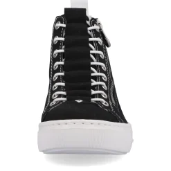 Clearance Rieker Damskie Tenisowki High Night Czarno-Krystalicznie Biale